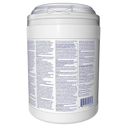 Diversey Oxivir Tb 101105152 Ready-to-Use Disinfectant Cleaning Wipes, Accelerated Hydrogen Peroxide, Standard 6x7-Inch Sheets, 160-Wipes, 1-Canister