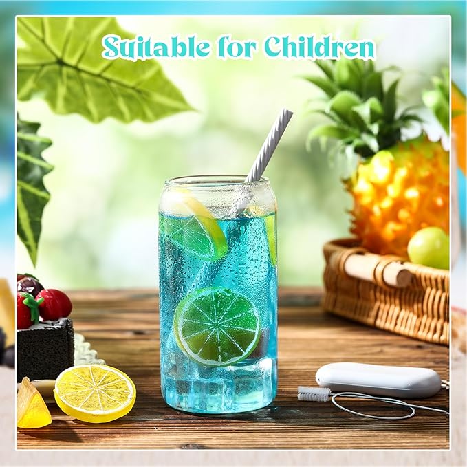 Meanplan 4 Sets Cruise Ship Essentials,4 Set Silicone Straws with Case Reusable Silicone Portable Drinking Straw Set for Party Travel Cold or Hot with 4 Carry Case, 4 Cleaning Brushes (Gray)