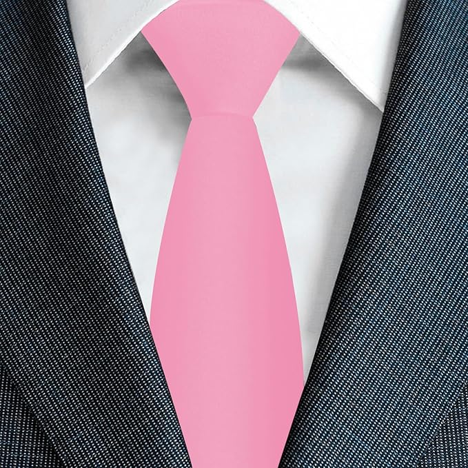 Men's Ties Solid Pure Color 3.15" (8CM) Necktie Plain Formal Business Wedding Black Ties For Men