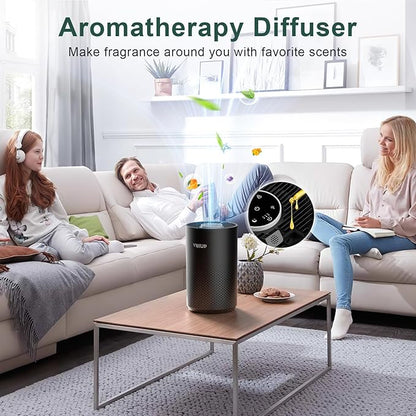 Air Purifiers for Bedroom Home up to 1000 ft², Vniup H14 True HEPA Room Air Purifiers for Bedroom, with Fragrance Function Sleep Mode& Light Mode Air Cleaner for Pet Dander Odor Dust Smoke