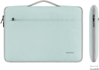 DOMISO 10.1 inch Tablet Case with Handle Water-Resistant Protective Carrying Bag for 10.5" 10.9" iPad Air / 10.2" iPad / 10.5" 11" iPad Pro/Surface Go 2 3/Lenovo Ideapad D330,Mint Green