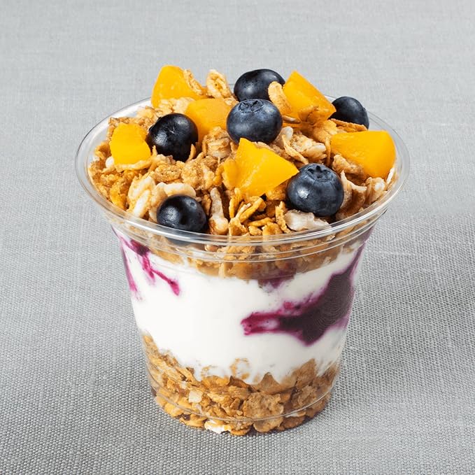 Karat [1000 ct] 9oz Plastic Cups, Clear Disposable Cold Cup for Dessert, Fruit, and More, 92mm (C-KC9)