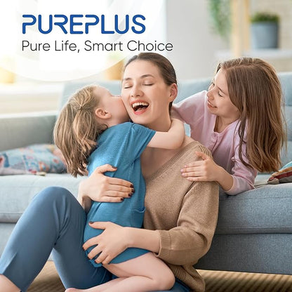 PUREPLUS 5 Micron 10"x2.5" Whole House String Wound Sediment Filter for Well Water, Replacement Cartridge for Universal 10 inch RO System, WP-5, Aqua-Pure AP110, CFS110, Culligan P5, WFPFC4002, 4Pack
