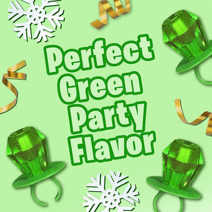 Ring Pop Green Halloween Candy Lollipops, 30Ct Bulk Candy Individually Wrapped in Green Watermelon Flavor, Full Size, Fun Hard Candy For Trick or Treat, Halloween Bowls, Gifts, Party Favors for Kids