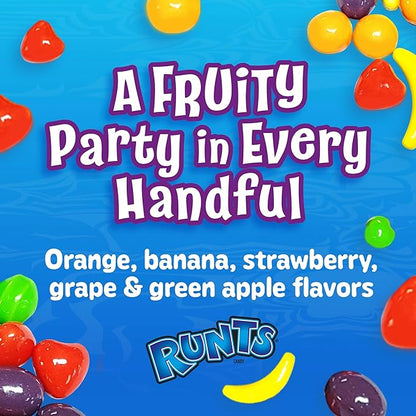Wonka Runts Hard, Chewy & Fruity Candy, 5 Ounce Theater Candy Boxes (Pack of 12)