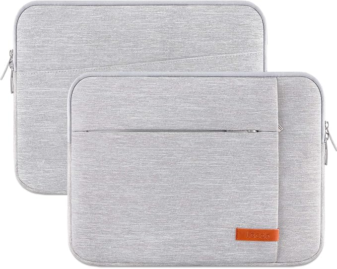 Lacdo Tablet Sleeve Case for 13 inch New iPad Pro M5 M4 2025-2024, 13 inch New iPad Air M3 M2 2025-2024, 12.9" iPad Pro 6 5 4 3 with Magic Keyboard and Smart Keyboard Folio, Tablet Bag, Gray