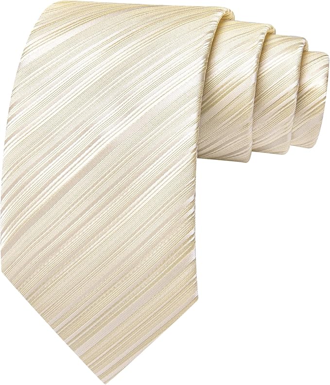 Barry.Wang Tie Sets for Men Silk Solid Necktie Stain Ties Handkerchief Pocket Square Cufflinks Wedding Business Dyed