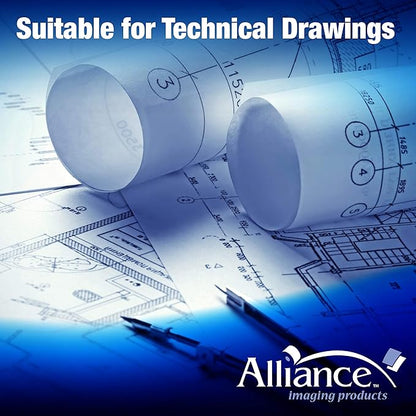 Alliance Wide Format Paper Bond Engineering Rolls (45 Rolls, 36 In x 500 Ft)