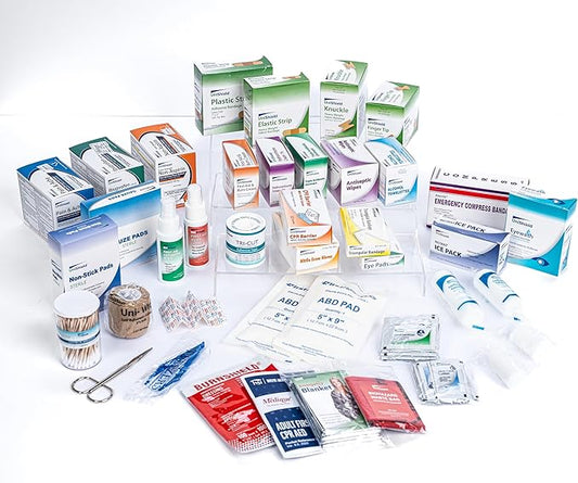 Class-A First Aid Refills Medications Without Cabinet | Essential Medications for Emergency Preparedness | Ensuring Long-Lasting Reliability | Exceeds OSHA/Ansi Z308.1 2015, Over 900 Pieces