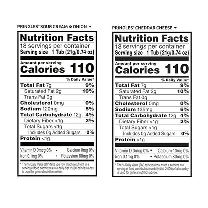 Pringles Potato Crisps Chips, Snack Stacks, Lunch Snacks, Variety Pack (36 Cups)