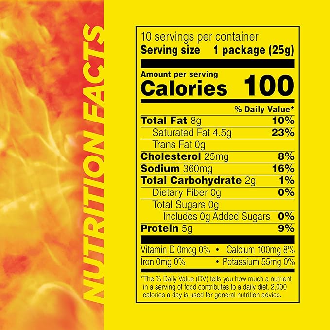 Slim Jim Beef 'N Cheese Smoked Meat Sticks, Original Flavor, 5g Protein Per Serving, Snack Size, Stocking Stuffer, 0.9 oz. (10 Count)
