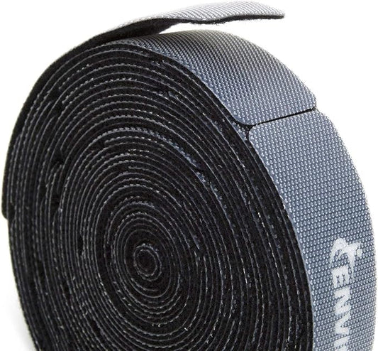 Reusable Cable Ties 3/4" x 8" Self-Gripping Strips Ready to Use Precut Straps for Cable Management and Organizing Cords 50 Pack (Black)