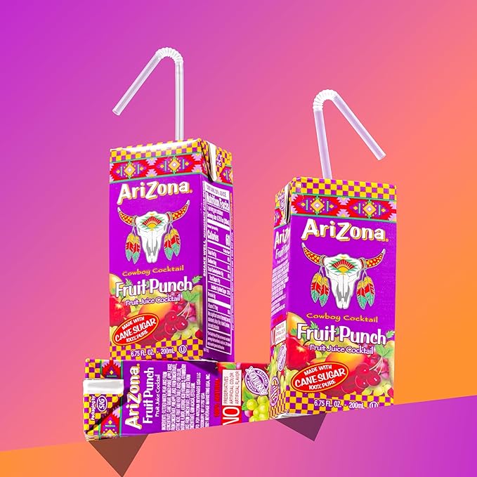Arizona Fruit Punch Drink, Tetra Box, 216 Fl Oz, Pack of 32