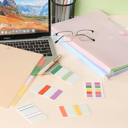 Mr. Pen- Sticky Index Tabs, 500 Pcs, 21 Sets, Colorful Sticky Tabs for Notebooks, Page Markers, Page Tabs for Binders, Page Tabs Sticky Tabs for Books, Notebook Tabs, Book Sticky Tabs for Notebooks