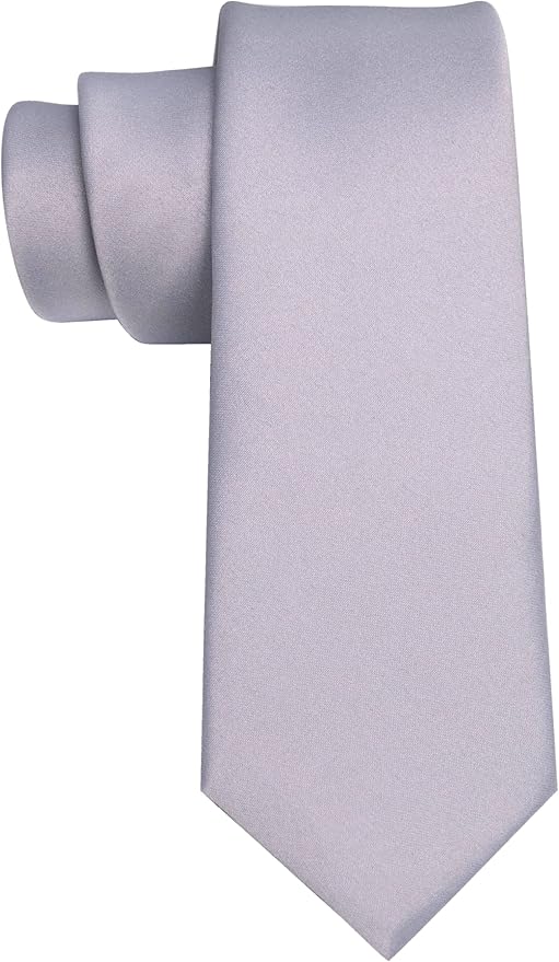 RBOCOTT 2.4“ Solid Color Skinny Tie Business Wedding Necktie for Men(6cm)