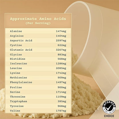Anea Egg White Protein - Vanilla | 25g Protein | Cholesterol-Free | 5.2g BCAA | Complete Amino Acid Profile | Dairy-Free, Gluten-Free, Soy-Free | Smooth Vanilla Flavor | Made in GMP Facility