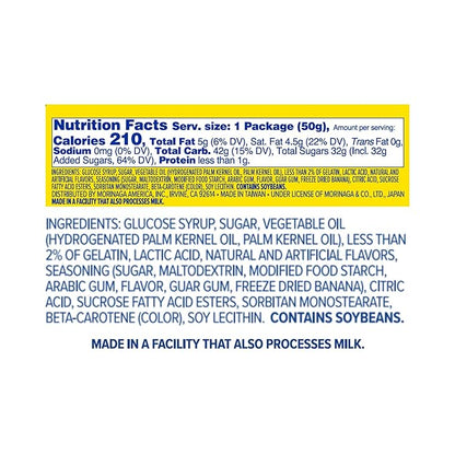 HI-CHEW Banana Sticks, 15-Pack, Soft & Chewy Candy, 1.76oz Each, Bulk Candy Individually Wrapped - Made with Immensely Juicy Fruity Flavors