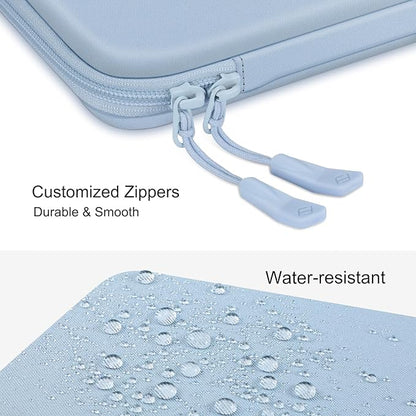 FINPAC Hard Laptop Sleeve Case for 15.3 inch MacBook Air M4 M3 M2 2025 2024, 16.2 inch MacBook Pro M4/M3/M2/M1 Pro/Max A2991 A2780 A2485 A2141, Waterproof Case for Surface Laptop/Book, Ice Blue