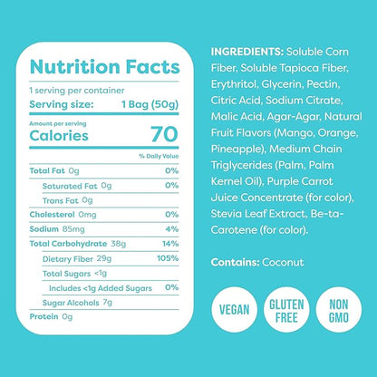 Kiss My Keto Sugar Free Gummies, Gummy Ring 24-Pack – Satisfy Cravings while Staying in Ketosis – High Fiber, 2g Net Carbs, Non-GMO, Vegan, & No Gluten – Calorie-Friendly Vegan Candy