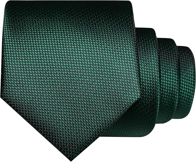 JEMYGINS Mens Tie and Lapel Pin with Pocket Square Tie Clip Sets for Casual and Business 4PCS