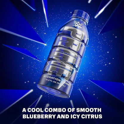 PRIME Hydration, WWE Sports Drinks, Electrolyte Enhanced for Replenishing Fluids, 250mg BCAAs, B Vitamins, Antioxidants, Low Sugar, 16.9 Fl Oz, 12 Pack