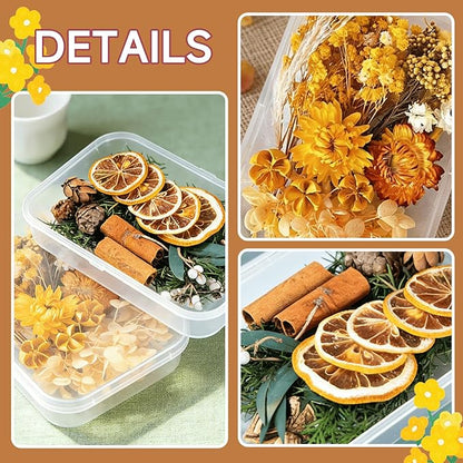 2PCS Dried Flowers Kit, Natural Dried Flowers Kit for DIY Crafts, Scrapbook, Card Making (Style6_10)