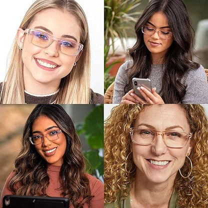 Readerest Blue Light Blocking Glasses – Computer Eyewear, UV Protection, Eye Strain & Glare Reduction, Lightweight Frame