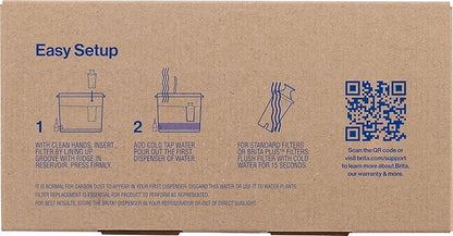 Brita UltraMax Large Water Dispenser with 1 BritaPlus Filter, 27 Cup, White (Package May Vary)