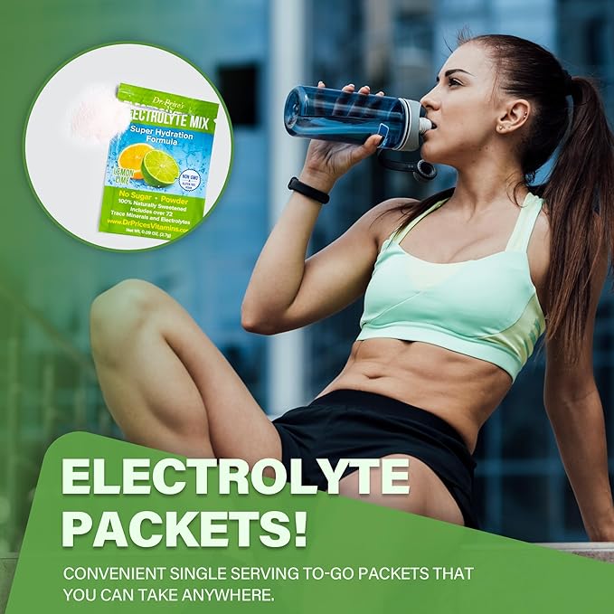 Dr. Price’s Electrolytes Powder Packets | Lemon Lime 30 Servings | Sugar Free Hydration Packets with 72+ Trace Minerals | Keto, Vegan, Electrolyte Drink Mix | Doctor-Formulated, Made in USA