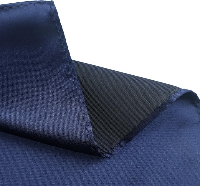 Mens Solid Satin Mens Tie With Hanky,Handmade Neckties For Men