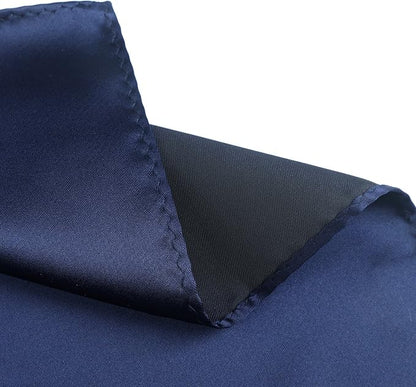 Mens Solid Satin Mens Tie With Hanky,Handmade Neckties For Men