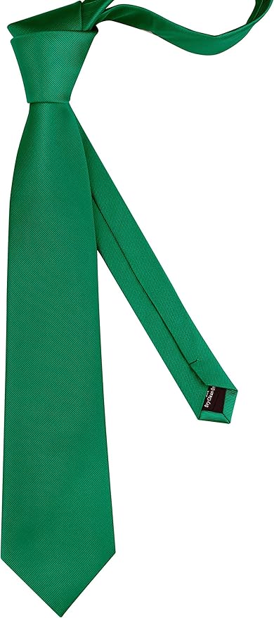 GUSLESON Classic New 3.15"（8cm） Men's Solid Color Necktie Wedding Business Tie + Gift Box