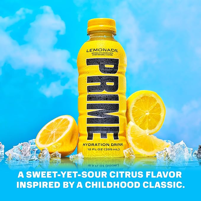 PRIME HYDRATION Duo - Strawberry Watermelon & Lemonade, Sports Drinks, Electrolyte Enhanced for Ultimate Hydration, 250mg BCAAs, B Vitamins, Antioxidants, Low Sugar, 12 Fl Oz (Pack of 24)