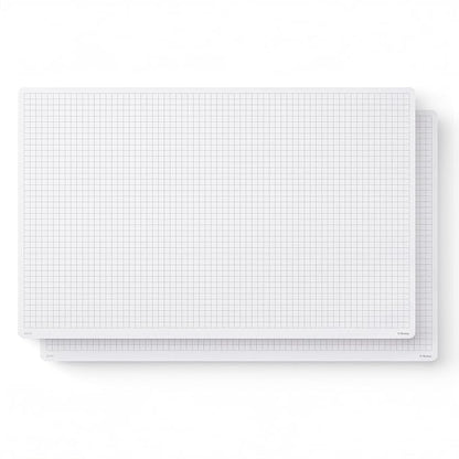 Notsu Graph Notepads 11 x 17 inch, 2 Pack | Large Graphing Double Sided Drafting Pads with 1/4" Quad Grid Premium Thick Paper 120gsm
