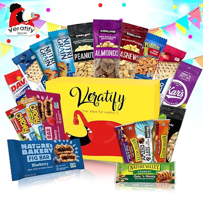Snacks Gift Variety Basket for Adults (72 Count) Great For Men, Women, Adults, Office, School, Colleges - Gift Assortment Package - Great Gift Basket For Home, Work, Office, Meetings, College