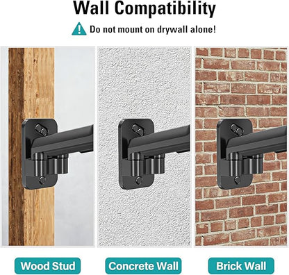 Dual Monitor Wall Mount for 13 to 32 Inch Computer Screens, Monitor Mounts for 2 Monitors Holds Up to 19.8lbs Each,Full Motion Gas Spring Monitor Arm with VESA 75x75/100x100