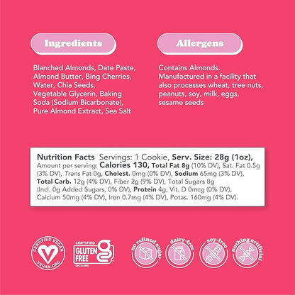 Love + Chew Superfood Soft Baked MINI Cookies Variety Pack, Plant Based Cookie With Almonds, Dates, and Chia Seeds for Kids and Adults, Vegan Snacks, Gluten Free, Paleo, Non GMO, 16 Pack
