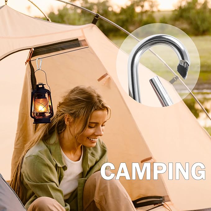 uxcell 10 PCS Aluminum Carabiner Keychain Clips for Hanging, Spring Snap Hooks Quick Link for Locking, 2.4" Key Ring for Loaded Gate Outdoor Camping Hiking Fishing Traveling, Silver