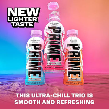 Prime ICE Hydration Variety Pack Smooth & Refreshing Low-Calorie Sports Drink with 10% Coconut Water, 500+ mg Electrolytes & Zero Added Sugar, 12 fl oz Bottles, Pack of 15