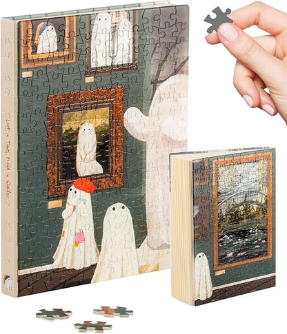 PieceRelax A5 Puzzle Journal for Adults, 300 Piece Plastic Jigsaw Book Cover (Includes Notebook) - Katherine Blower - The Gallery, Unique Gift [YA1073]