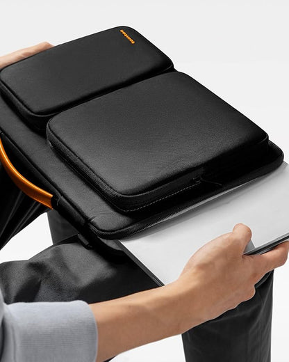 tomtoc 360 Protective Laptop Shoulder Bag for 15 Inch New MacBook Air M4 M3/A3114 M2/A2941 2025-2023, 15 Inch Microsoft Surface Laptop 6/5, Water-Resistant Accessory Case for MacBook Pro A1990 A1707