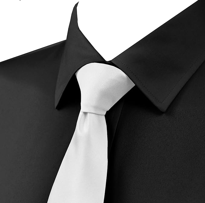 trilece Ties for Men - Men's Solid Color Ties - Formal Neckties for Men - Neck Tie for Man