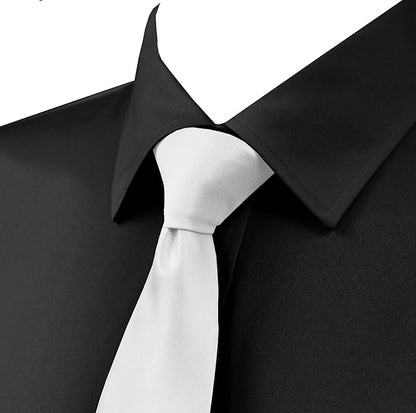 trilece Ties for Men - Men's Solid Color Ties - Formal Neckties for Men - Neck Tie for Man