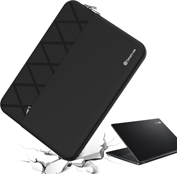 Smatree 14 inch Laptop Sleeve for Acer TravelMate P2 TMP214, TravelMate Spin P4 TMP414RN 2-in-1, TravelMate P4 TMP414-51, Acer Protective Laptop Case with Accessory Pocket, YKK Zipper (E424)