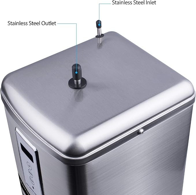 Ready Hot 41-RH-300-F570-CH Instant Hot Water Dispenser System, 2.5 Quarts, Digital Display Single Lever Hot Water Faucet Polished Chrome