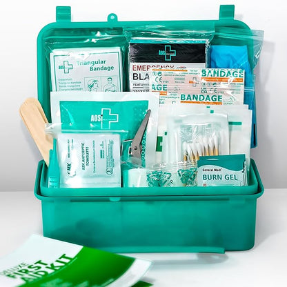 General Medi 150 Pieces Hardcase First Aid Kit - First Aid Box Contains Premium Medical Supplies for Travel, Home, Office, Vehicle, Camping, Workplace & Outdoor (Pack of 2)