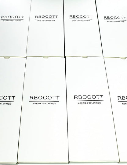 RBOCOTT Solid Color Tie Formal Necktie for Men