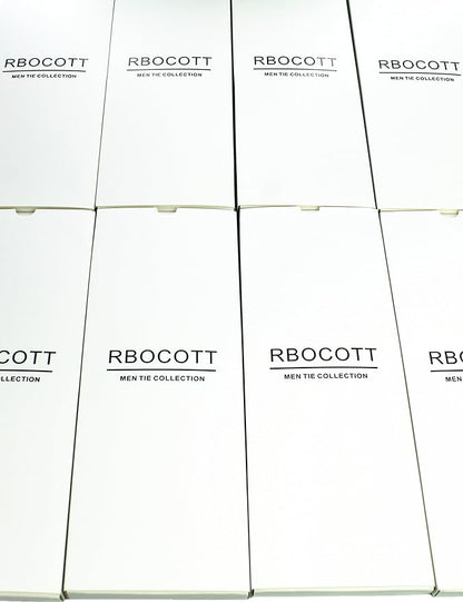 RBOCOTT Solid Color Tie Formal Necktie for Men