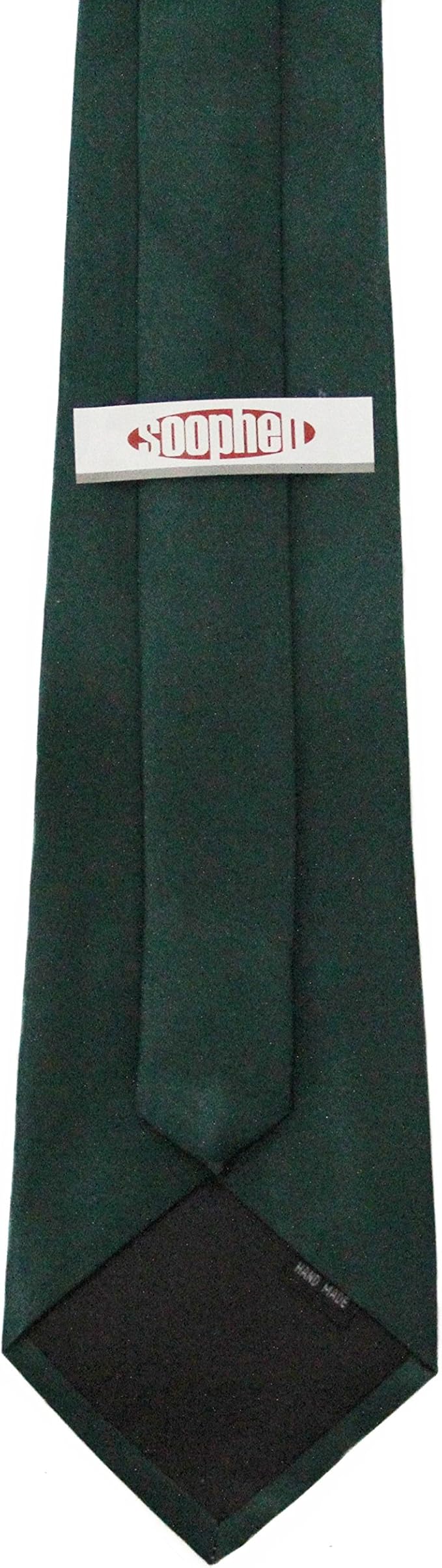 Soophen Mens Necktie 3.75" Tie Solid Color Ties