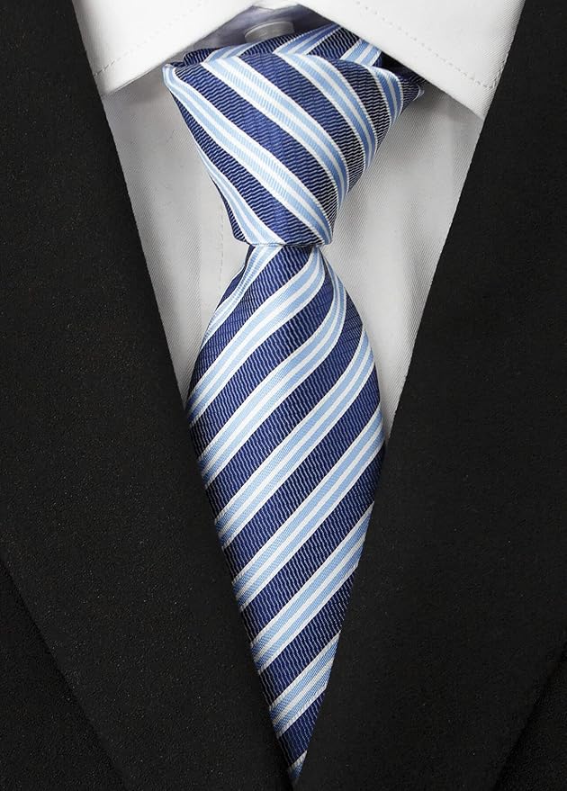 Adulove Men's Necktie Classic Silk Tie Woven Jacquard Neck Ties 6 PCS